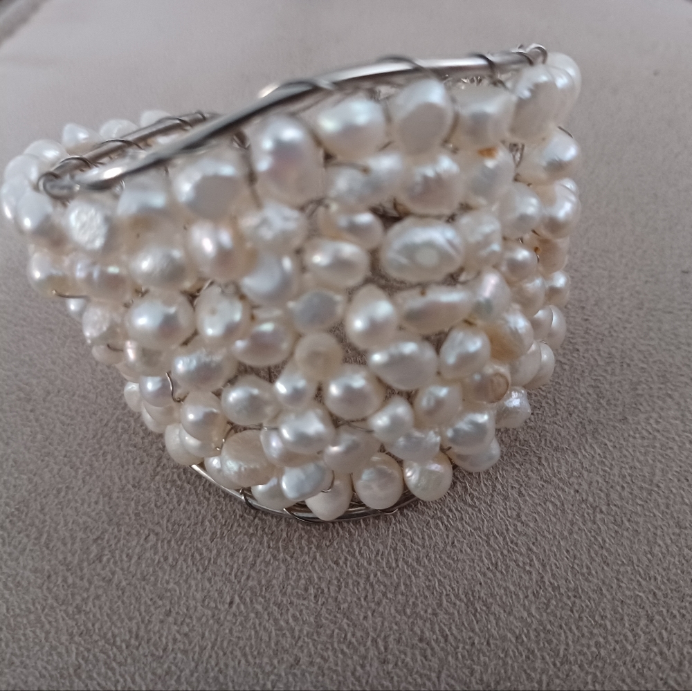 Real pearl beautiful bracelet handmade